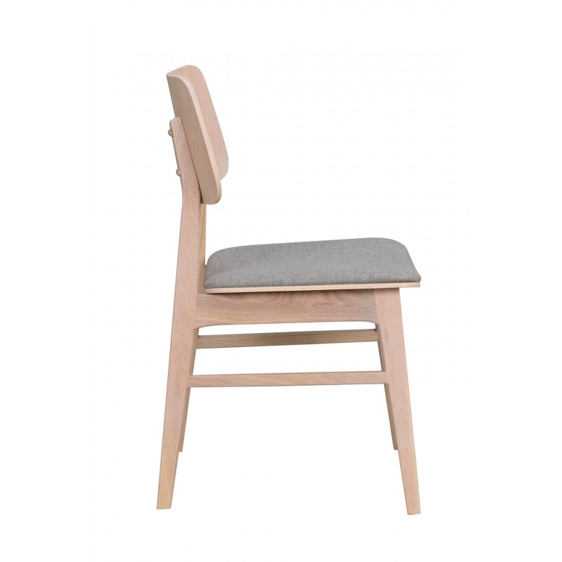 RO Nagano Chair Whitewash/Light Grey